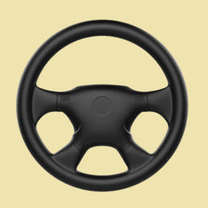 WHEEL ASSY STEERING (BLACK)